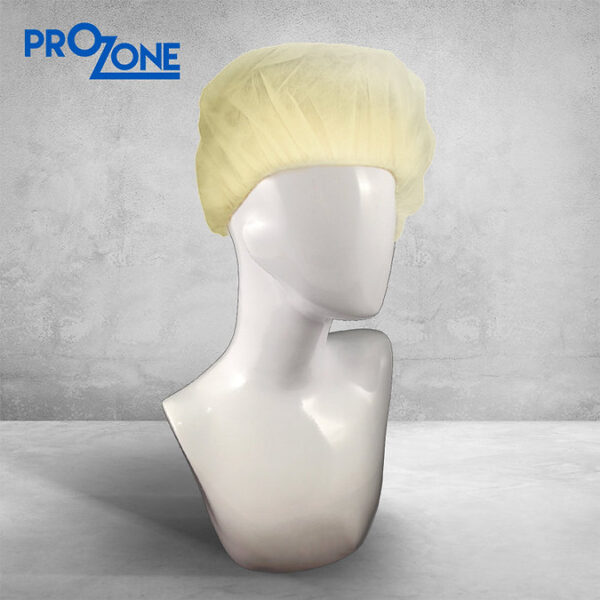 Prozone一次性無紡布條形帽-黃色21" ,(100個/包) (型號: PZ221-100L-YL)