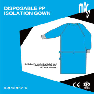 Mpro 一次性PP無紡布隔離衣 - (L)（10件/包）(型號︰MP101-10L-BL)