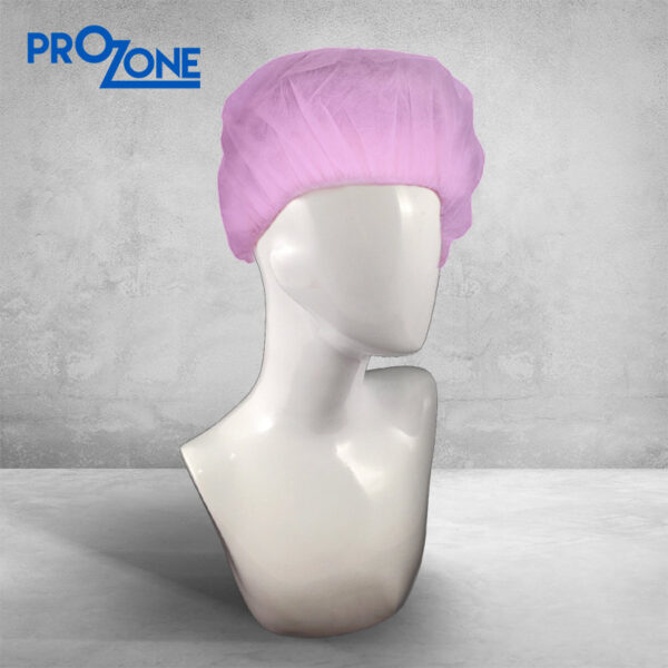 Prozone一次性無紡布條形帽-粉紅色21"(100個/包) (型號: PZ221-100L-PK)