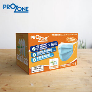Prozone一次性ASTM Level 2專業口罩(中童) -- 獨立包裝, 50個 (型號: PZ002-50)