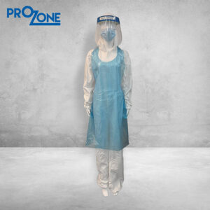 Prozone 一次性PE圍裙 (100pcs)(型號：PZ104-100-WH/BL)