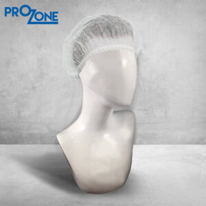 Prozone一次性無紡布條形帽 - 白色18" 21‘’, 22"或24"(100個/包 )(型號: PZ218/221/222/224-100L-WH）